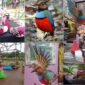Foto : Launching Karisma Event Nusantara Festival 2023, Pemkot Tomohon menampilkan dekorasi foto booth bunga dan miniatur Float (kendaraan Hias] Bunga dan Burung Pitta Endemik Sulut, TMII 28 Januari 2023