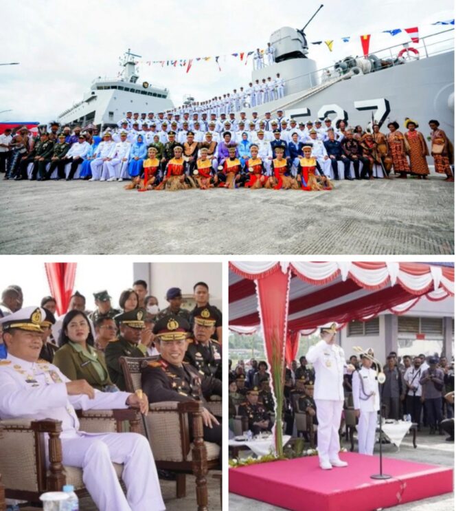 
 Resmi Perkuat Koarmada III, Panglima TNI: Kapal ini Saya Beri Nama “KRI Teluk Wondama”