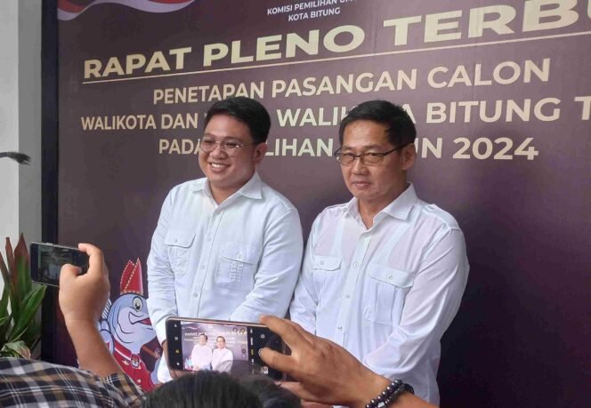 
KPU Menetapkan Pasangan Hengky – Randito Walikota dan Wakil Walikota Bitung 2025-2030