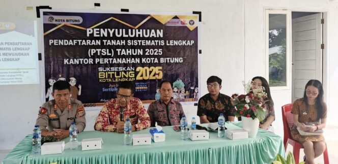 
Polres Bitung Jadi Nara Sumber  dalam Penyuluhan Pendaftaran Tanah Sistimatis Lengkap oleh BPN Bitung
