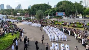 Barisan Kepala Daerah masuk ruang pelantikan