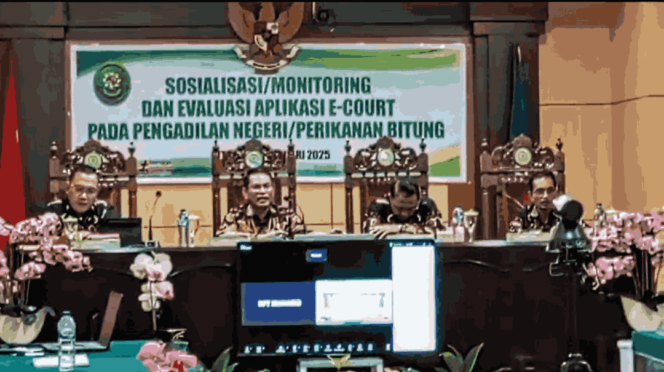 
Permudah Pengguna Layanan  Hukum PN Bitung Sosialisasi E-Court 