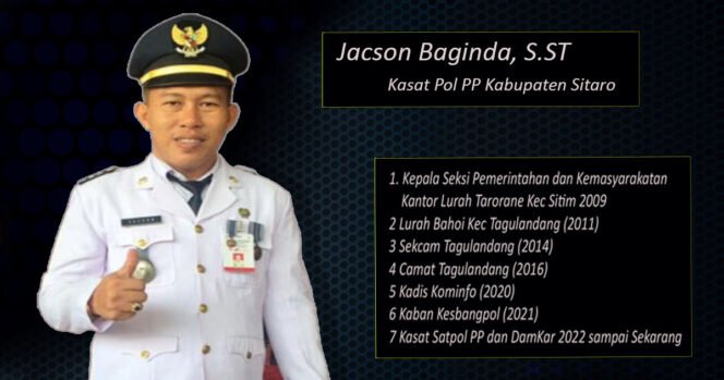 
Jacson Baginda: Dari Kelurahan Hingga Kasat Pol PP Sitaro, Sosok yang Berpengalaman di Pemerintahan Daerah