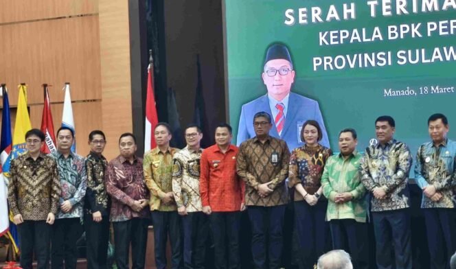 
Walikota Hengky Honandar Hadiri Pisah Sambut Kepala Perwakilan BPK RI di Manado