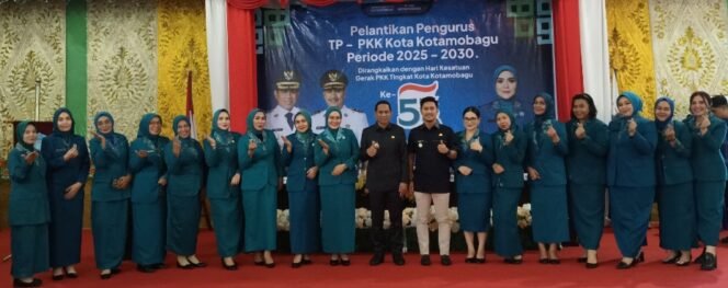 
Ny Rinda Mokoginta Lantik Pengurus TP-PKK Kotamobagu 2025-2030