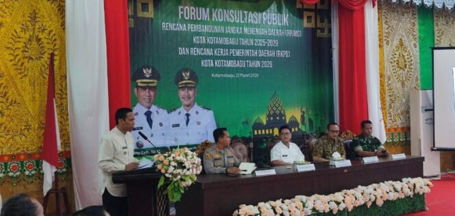 
Wali Kota Kotamobagu Buka Forum Konsultasi Publik RPJMD 2025-2029