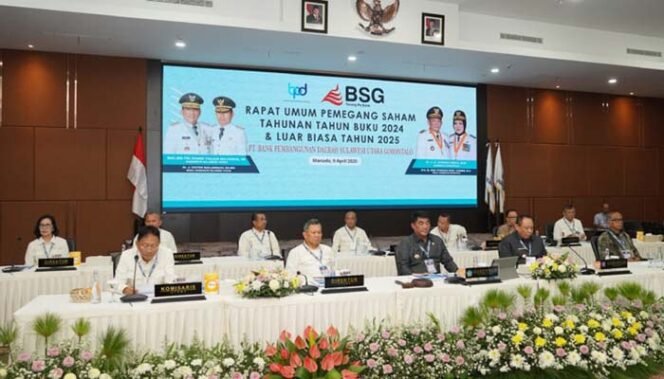 
Foto - RUPS Luar Biasa BSG dihadiri Gubernur Sulut Yulius Selvanus SE Pemegang Saham Pengendali