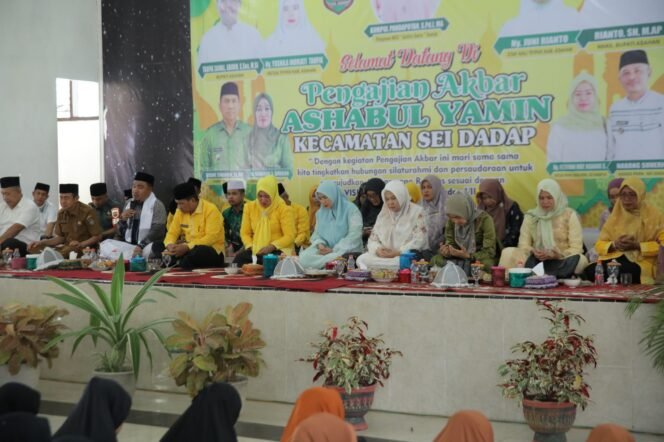
Pengajian Akbar Ashabul Yamin di Sei Dadap Dihadiri Ketua PKK Asahan