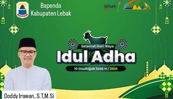 
Kepala Bapenda Kabupaten Lebak Ucapan Selamat Hari Raya Idul Adha 2025