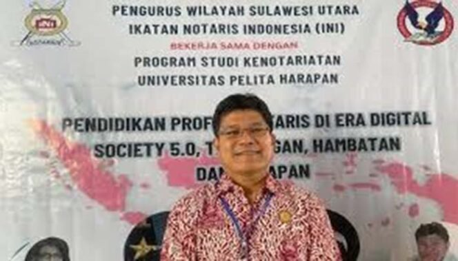 
Ketua Umum INI Wilayah Sulut Karel Butarbutar : Sekitar 200 Notaris di Sulut Siap Membantu Percepatan Surat Akta Pembentukan KMP