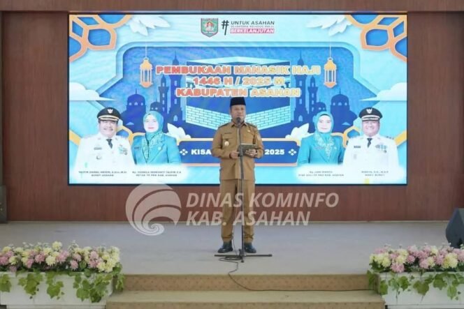 
Wakil Bupati Asahan Buka Manasik Haji 1446 H