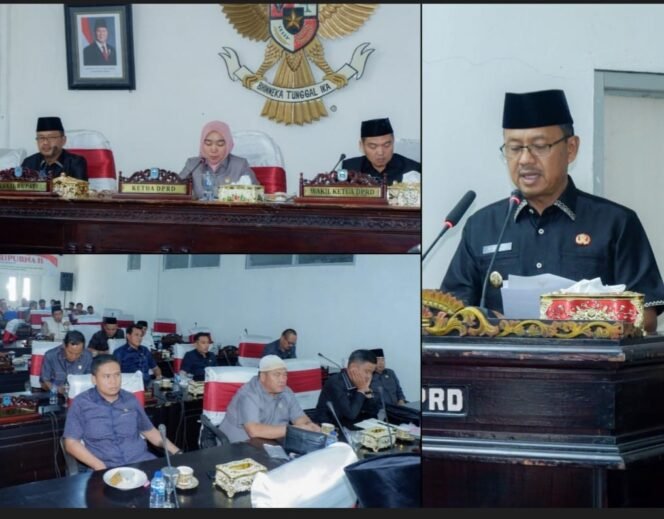 
Wabup Murison Hadiri Paripurna DPRD: Tanggapi Pandangan Fraksi Terkait KUA-PPAS Perubahan 2025