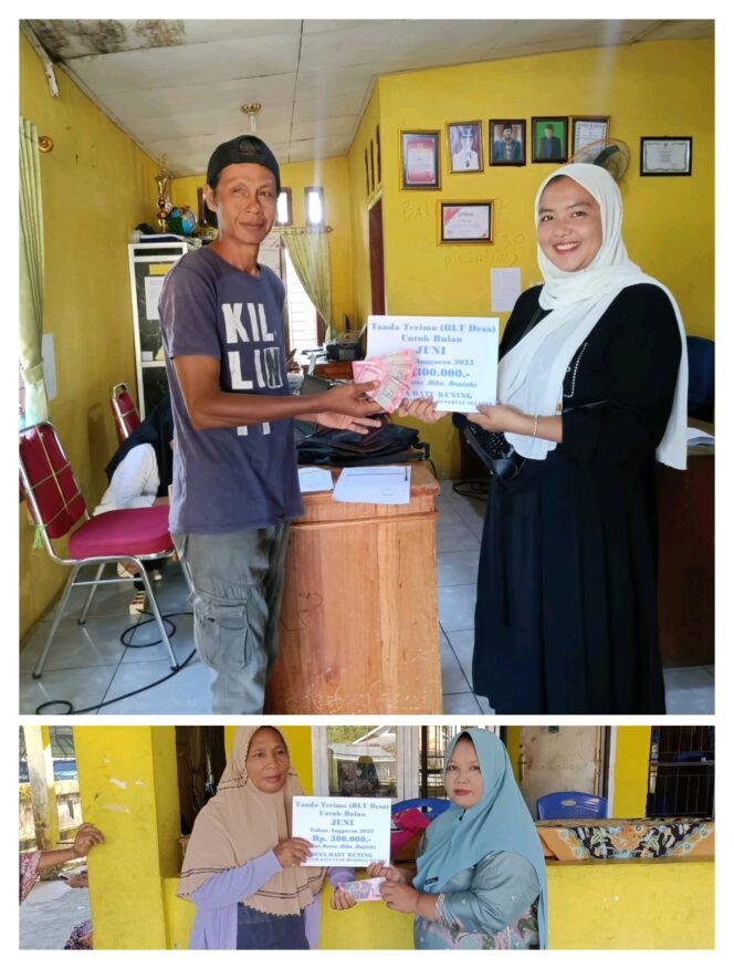 
Jelang Idul Adha Pemerintah Desa Batu Kuning Kecamatan Pasar Manna Salurkan BLT-DD Ke 11 KPM