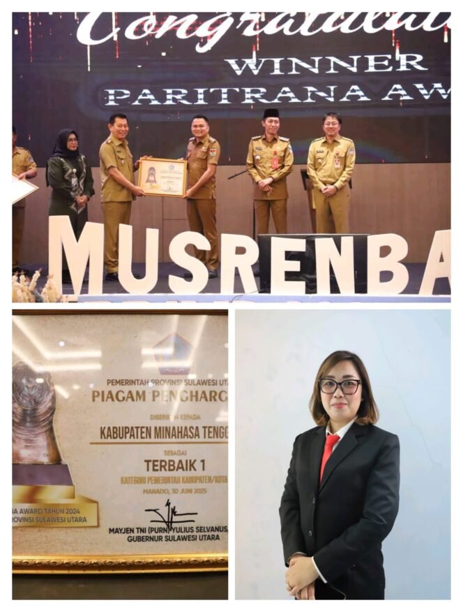 
Kabupaten Mitra Raih Terbaik 1 Paritrana Award Tingkat Provinsi Sulut