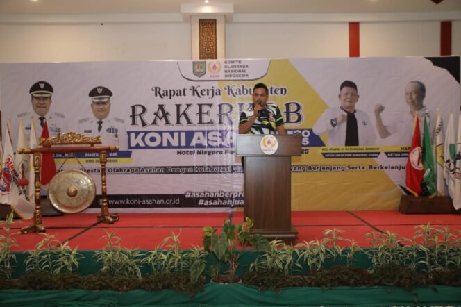 
Raker KONI Asahan 2025 di Parapat, Bupati Asahan Tegaskan Komitmen Dukung Olahraga