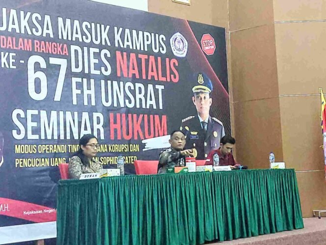 
Dr Yadin Kupas Modus Korupsi dan Pencucian Uang Sophisticated di Seminar Hukum Unsrat