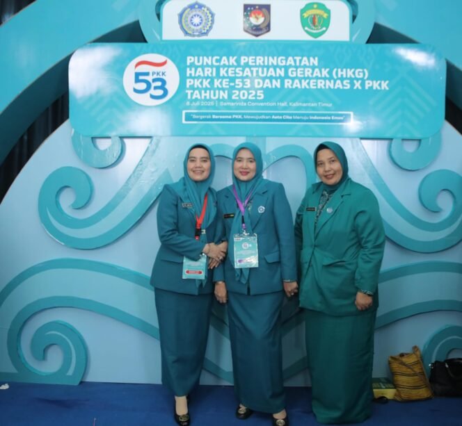 
Ketua TPP PKK Kabupaten Asahan Ikuti Puncak Peringatan Hari Kesatuan Gerak (HKG) ke-53 Pemberdayaan Kesejahteraan Keluarga (PKK)