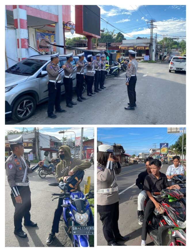 
Satlantas Polres Mitra Gelar Apel dan Kamseltibcar di Ibukota Mitra