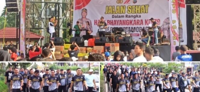 
Wali Kota Kotamobagu Ikuti Jalan Sehat HUT Bhayangkara ke-79