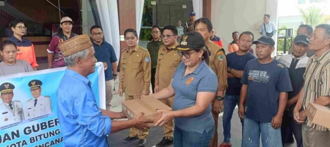 
Pemprov Sulut Salurkan Bantuan di Bitung, 3 Kecamatan Prioritas