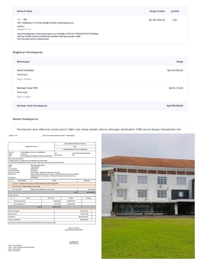 
BPK Provinsi Bengkulu Diharapkan Turun Lakukan Audit! Sistem Pemesanan Dan Pembayaran Dana Publikasi Di Kominfo Kabupaten Kaur Dipertanyakan