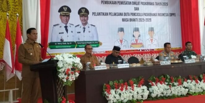 
Wali Kota Kotamobagu Buka Diklat Paskibraka dan Lantik Duta Pancasila 2025–2029