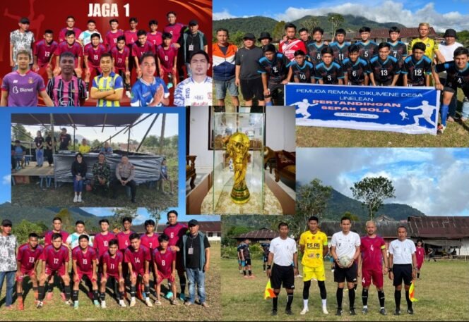 
Pemuda Remaja Oikumene Desa Linelean Gelar Pertandingan Sepakbola Antar Jaga