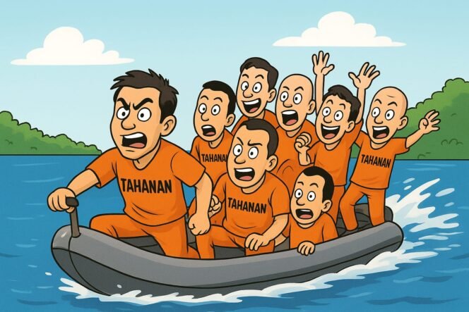 
7 Tahanan PSDKP Tahuna Kabur ke Laut Lepas, Masyarakat Pertanyakan Pengawasan dan Keamanan