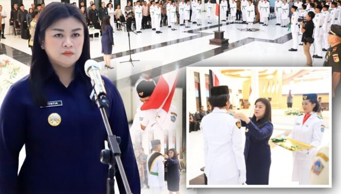 
Bupati Sitaro, Chyntia Ingrid Kalangit, secara resmi mengukuhkan 32 siswa dan siswi di Sitaro sebagai Pasukan Pengibar Bendera Pusaka (Paskibraka). Mereka akan bertugas pada upacara puncak peringatan Hari Ulang Tahun ke-80 Republik Indonesia