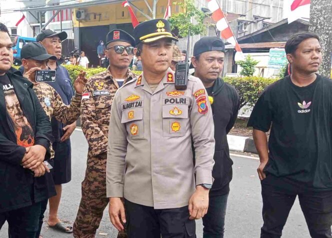 
Bitung Tentram, Kapolres Apresiasi Demonstran Aliansi Bitung Bergerak