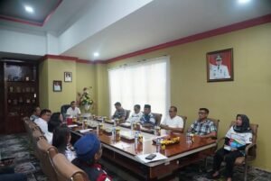 Rapat Koordinasi Lintas Kementerian Kelautan dan Perikanan Direktorat Jendral Perikanan Budi Daya dengan Pemkab Bolmong Utara.