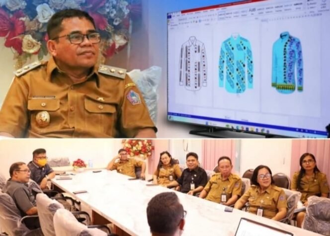 
pemerintah daerah akan mengganti seragam batik ASN desain dan motif baru yang lebih mencerminkan identitas lokal Sitaro.