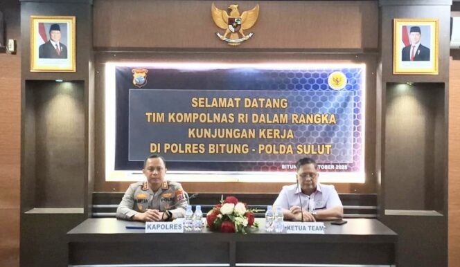 Polres Bitung Terima Kunjungan Kompolnas RI, Sinergi Perkuat Pelayanan Publik Kepolisian