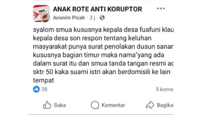 
Desa Fuafuni di Ambang Krisis: Saatnya Pembenahan Tata Kelola Desa