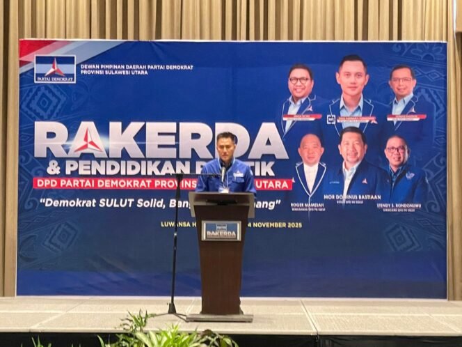 
Yang Tersisa Dari Rakerda Partai Demokrat. Ketua Panitia Royke Anter Ajak Pengurus Solid Membangun Kekuatan Politik
