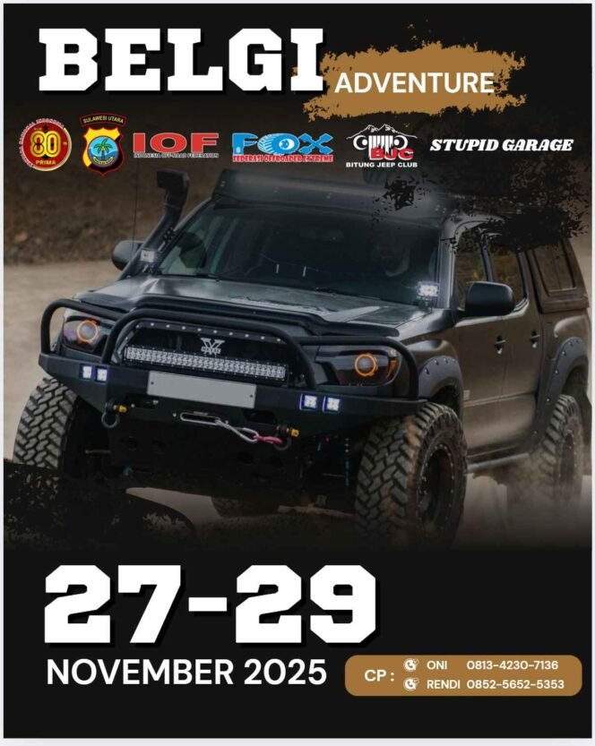 
Event Adventure Off Road Siap Digelar di Bitung 