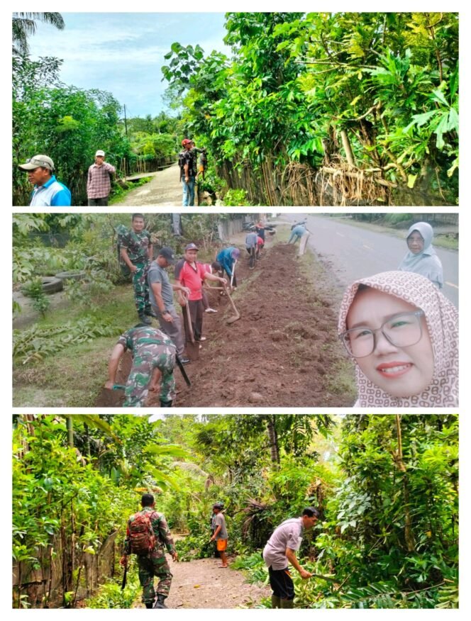 
Kompak Pemerintah Desa Beringin Datar Bersama Koramil Pino Lakukan Kebersihan Lingkungan