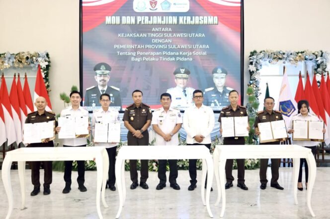 
Thungari Teken MoU dengan Kejati Sulut