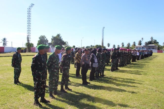 
Kodim 1310/Bitung Apel Siaga Pengamanan Kunjungan Wapres RI 