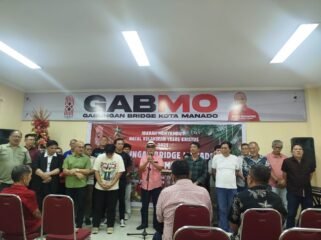 Pengukuhan delapan club dan perkumpulan bridge manado dalam rangkaian ibadah menyambut natal GABMO.(1st)