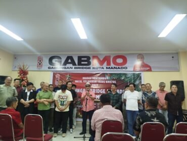 Pengukuhan delapan club dan perkumpulan bridge manado dalam rangkaian ibadah menyambut natal GABMO.(1st)