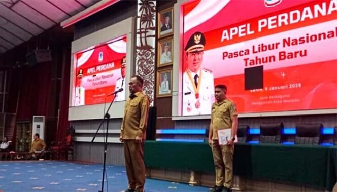 
Wakil Walikota Manado Ricard Sualang Mengajak ASN Untuk Bekerja Dengan Semangat Baru Di Tahun 2026