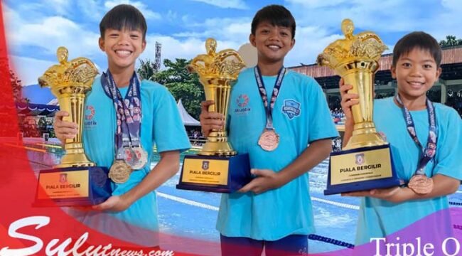 Foto Triple O  dari kiri ke kanan : Oliver Rompas, kedua Otniel Rompas dan ketiga Owen Rompas