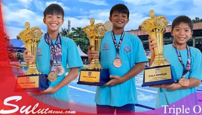 
Foto Triple O  dari kiri ke kanan : Oliver Rompas, kedua Otniel Rompas dan ketiga Owen Rompas