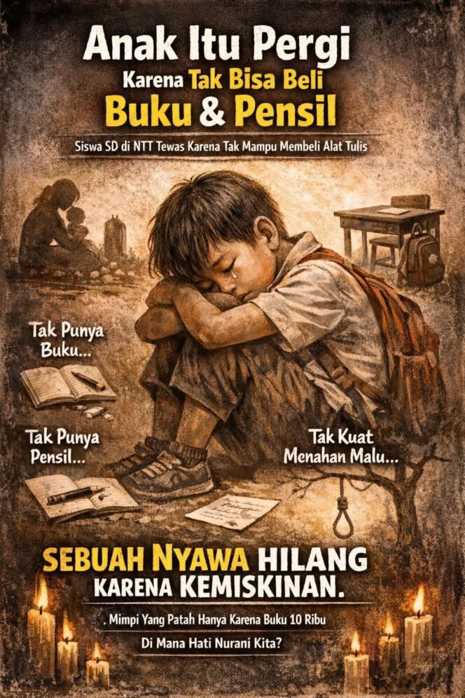 
Kisah Anak SD yang Tiada di Nusa Tenggara Timur: Buku dan Bolpoin Bisa Dibeli Hari Ini, Tapi Nyawa Hilang Selamanya