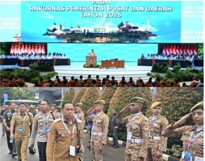 
Wali Kota Weny Gaib Hadiri Rakornas 2026, Dibuka Lansung Presiden RI Prabowo Subianto