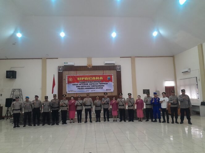 
Kapolres Minahasa Selatan Pimpin Sertijab Kasat Intelkam, Kapolsek Tompasobaru dan Kapolsek Tumpaan   