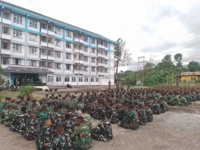 
Disambut Dandim, Kedatangan Pasukan Baru Perkuat Teritorial Kodim 1310/Bitung