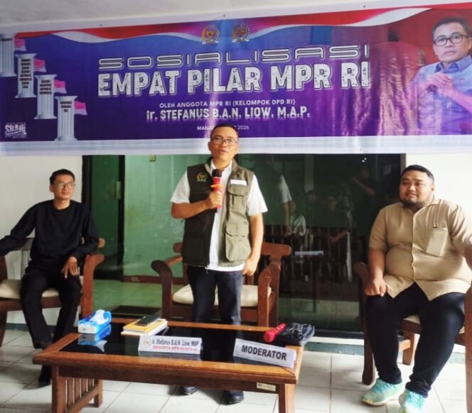 
Stevanus BAN Liow Sosialisasi 4 Pilar Kebangsaan Bagi Ratusan Pemuda GMIM di Kota Manado