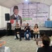 Foto : Konferensi Pers, dari kiri ke kanan Christo Kalumata Kepala Bagian Prokopim, Adi Sucipto Pimpinan PT. Garda Bangun Sejahtera, Joice Taroreh, ST.,M.Si Kepala Dinas Perumahan Rakyat dan Kawasan Permukiman (Perkim) Kota Tomohon